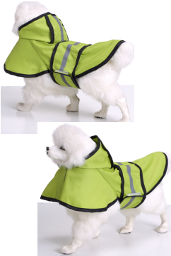 Ground Crack Reflective Raincoat