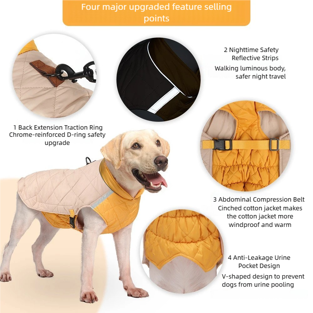 Autumn and winter warm and cold-proof dog coat